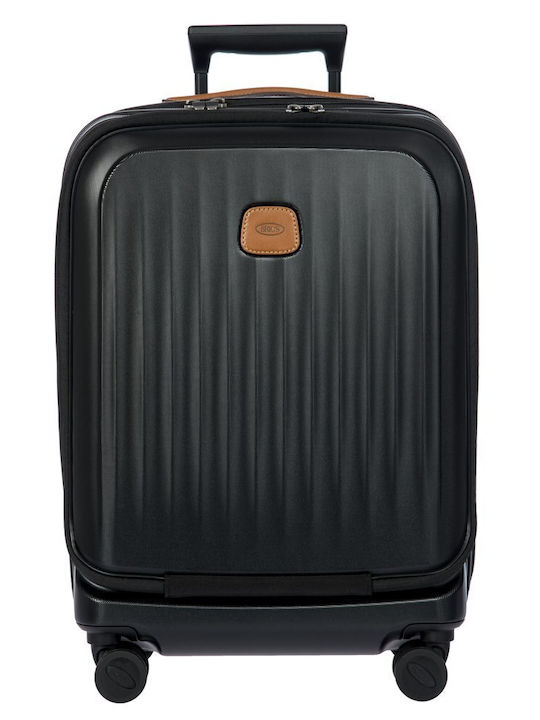 Bric's Milano Cabin Travel Suitcase Black with 4 Wheels Height 55cm