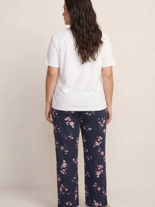 Siyah Inci Summer Women's Pyjama Set Blue