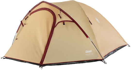 Coleman Darwin Summer Camping Tent Igloo Beige with Double Cloth for 4 People 260x210x130cm