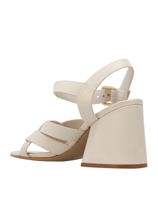 Leather White Sandals