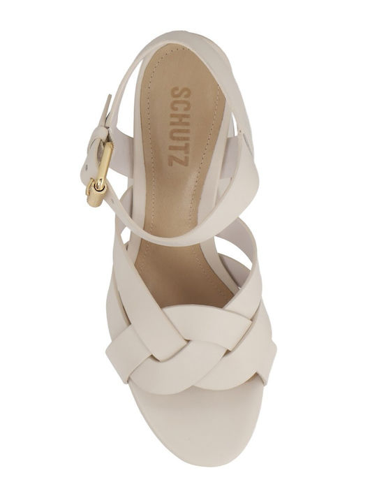 Leather White Sandals