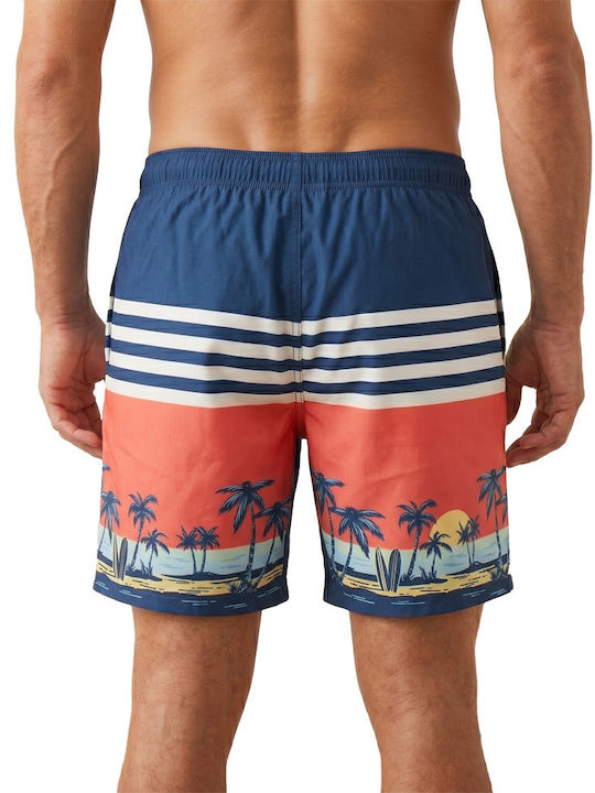 Men's Swimwear Bermuda Tropical Blue Floral