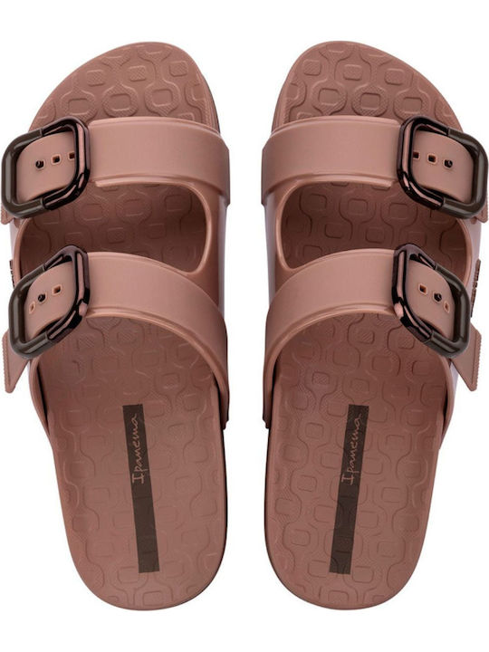 Flip Flops In Sandal Style In Brown Colour