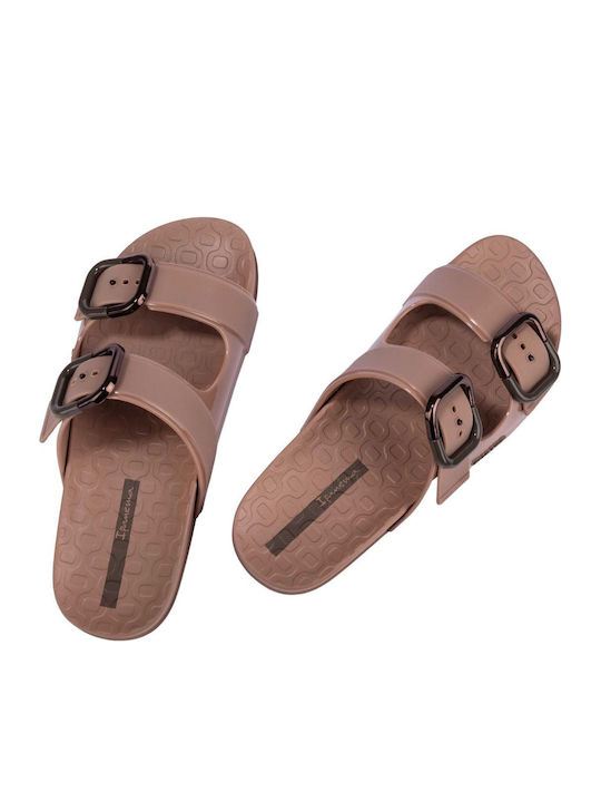 Flip Flops In Sandal Style In Brown Colour