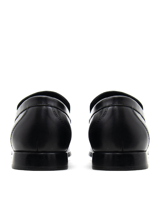 Leather Men's Moccasins in Black Colour