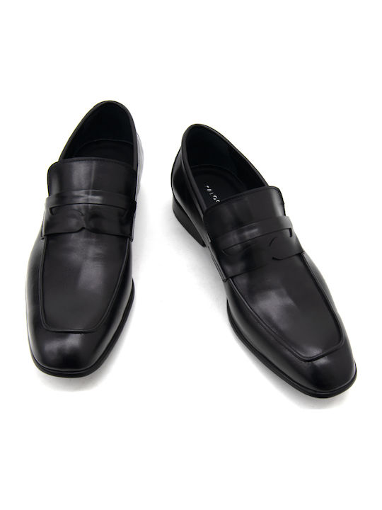 Leather Men's Moccasins in Black Colour