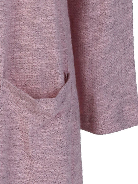 Damen Gestrickte Strickjacke Rosa