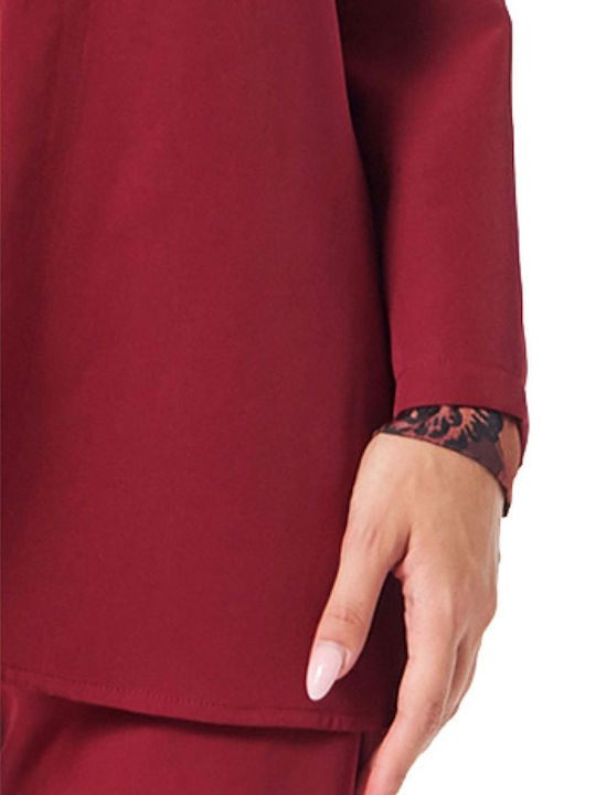 Cardigan Pentru Femei Bordeaux