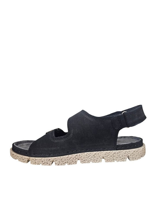 Leather Men's Sandals in Tabac Brown Colour A103-MAVRO