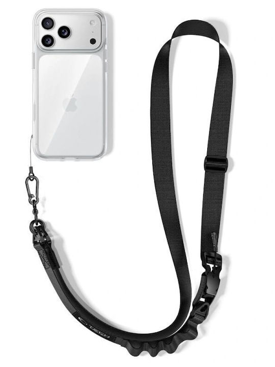 Tech-protect C9s Rope Crossbody Phone Lanyard Black