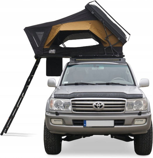 Offlander Fold E 150 Roof Σκηνή Camping Αυτοκινήτου Μαύρη 240x150x130εκ.