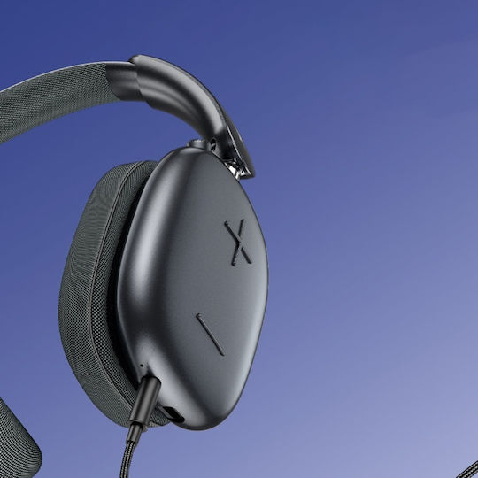 Yesido Ασύρματα / Ενσύρματα Over Ear Ακουστικά με 35 ώρες Λειτουργίας Μαύρα