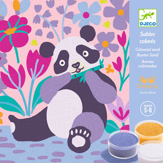 Djeco Painting Color Sand Animals Panda For Children 5+ Years