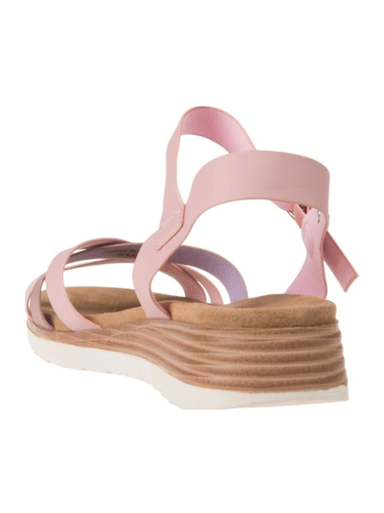 Sommer Damenplattformen Rosa