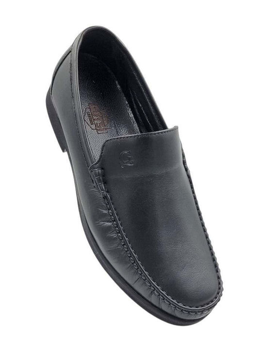 Leather Men's Casual Black Shoes 1150_BLACK