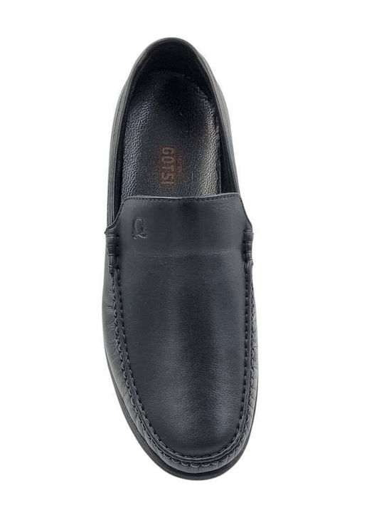 Leather Men's Casual Black Shoes 1150_BLACK