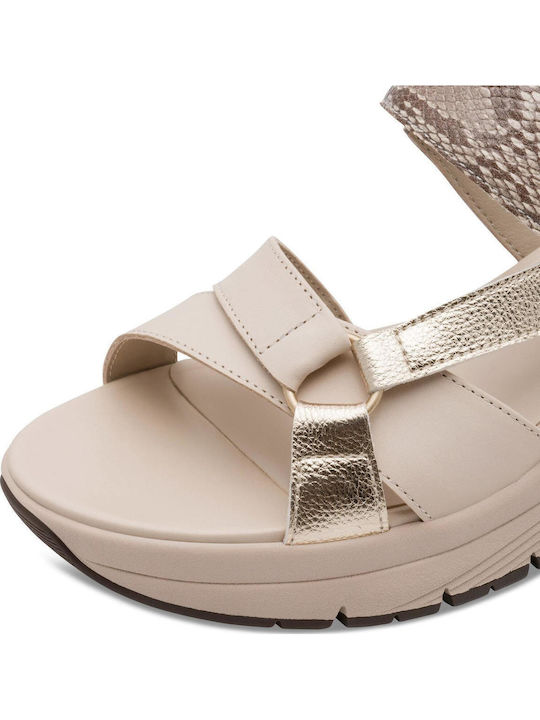 Sommer Damenplattformen Beige