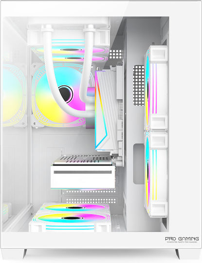ProGaming Ambra Desktop PC (Ryzen 7-5800X/32GB DDR4/2TB SSD/GeForce RTX 3050/W11 Home) Alb Glacier