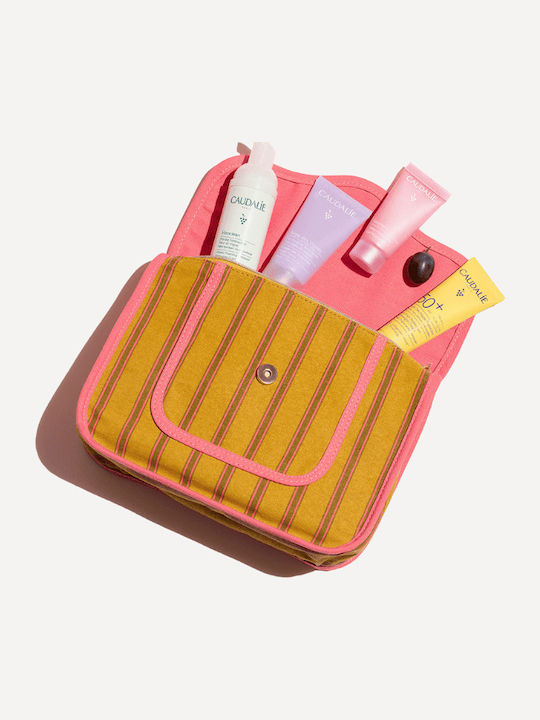 Caudalie Summer Essentials Pouch x Maria de la Orden Travel Set for Moisturizing Body Cleansing & Brightening 5 pcs