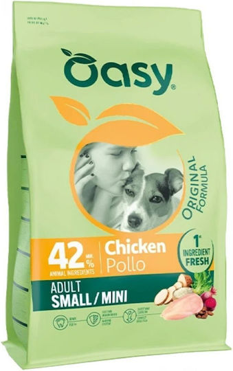 Oasy World Of Love 3kg Dry Food for Adult Small Breed Dogs with Chicken