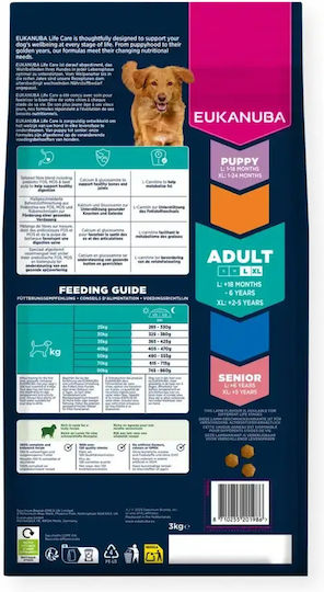 Eukanuba Adult Large Breed 12kg Ξηρά Τροφή χωρίς Γλουτένη για Ενήλικους Σκύλους Μεγαλόσωμων Φυλών με Ρύζι και Αρνί