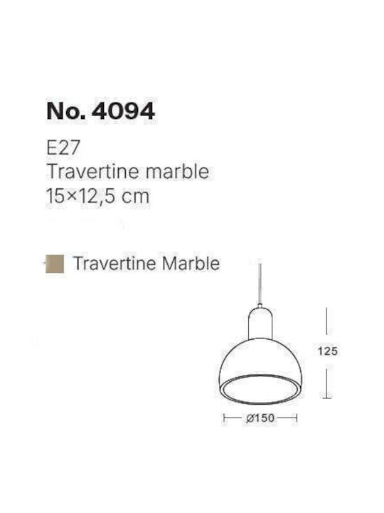 Inlight Pendant Ceiling Light Gray Rail 15x15x12.5cm
