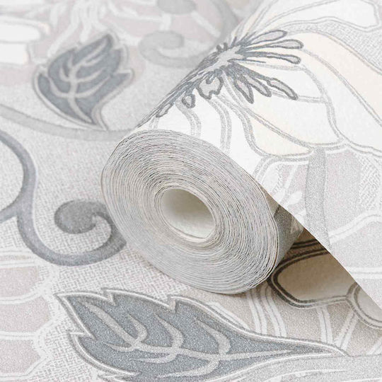 vidaXL Stoff Tapete Grau 1000x53cm