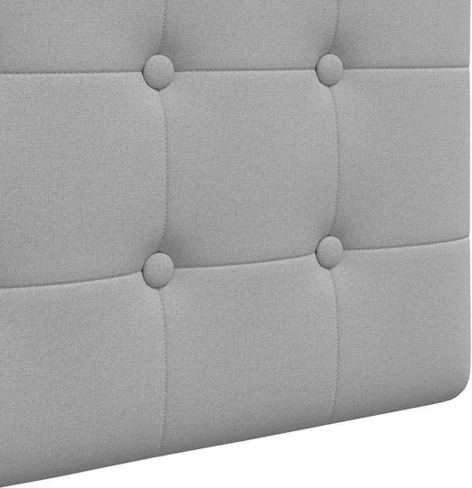 vidaXL Fabric Bed Headboard Pillow Beige 90x55cm