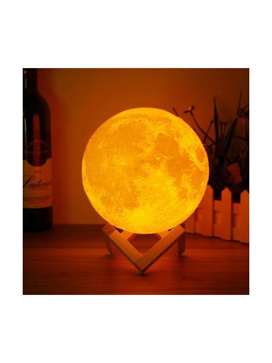 Wiederaufladbare Drahtlose Lampe 3D Mondform