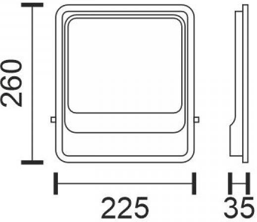 Spot Light Αδιάβροχος LED Προβολέας 100W Студено бяло 6000К IP65