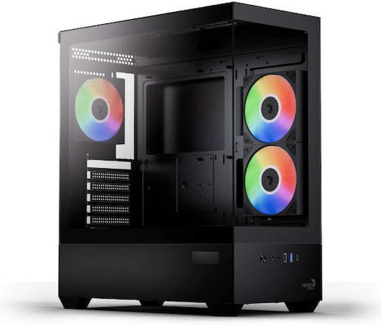 Aerocool ACCM-PN06033.11 Gaming Middle Tower Carcasă PC cu Fereastră Laterală Neagră