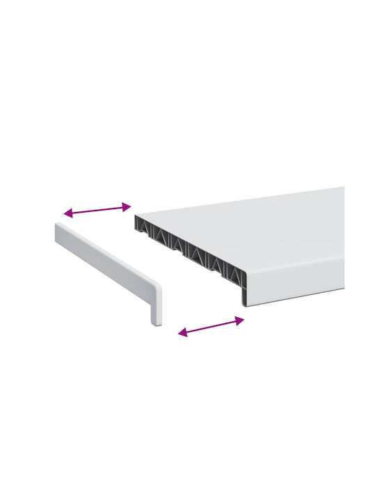 vidaXL Περβάζι Παράθυρου PVC Π60xΥ30cm