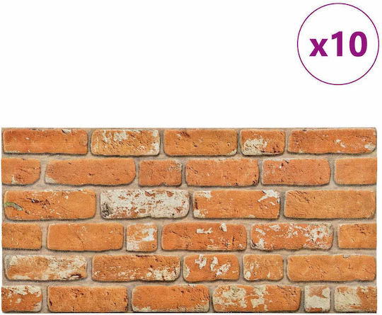 3D Wall Panels Foam with Glue Beige 100x50x2cm 10 Pieces