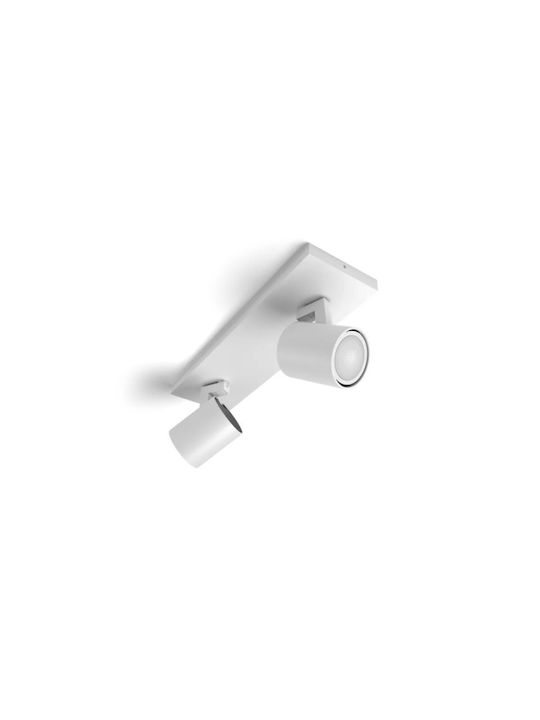Philips Runner Hue Διπλό Σποτ σε Λευκό Χρώμα