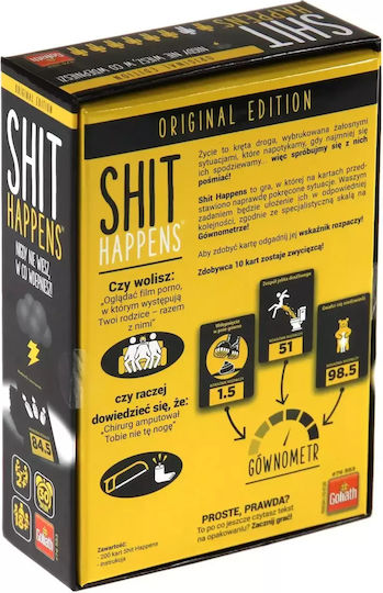 Board Game Shit Happens for 2+ Players 18+ Years Old (PL) Goliath