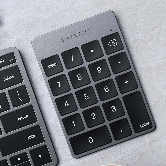 Satechi Безжична Bluetooth Цифрова Клавиатура Сива