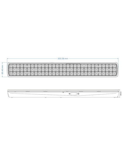 Universe Rechargeable LED Emergency Light with Battery Powered 1pcs