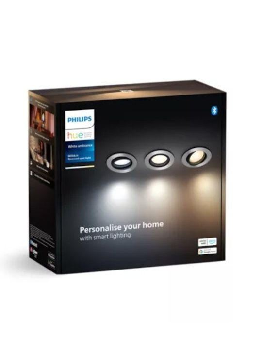 Philips Milliskin Hue Επιτοίχιο Εξωτερικό Φωτιστικό