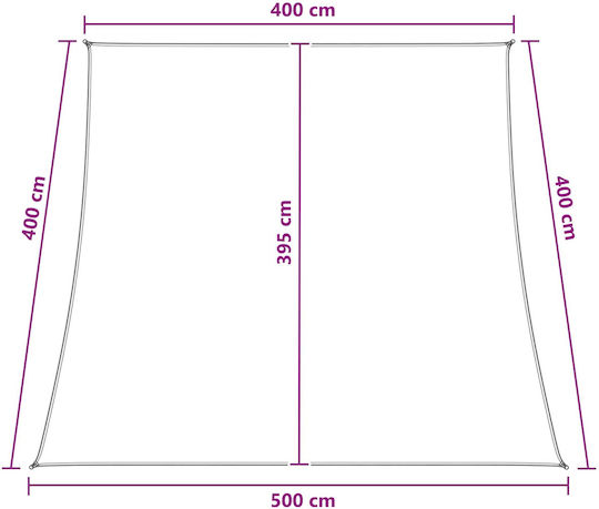 vidaXL Ορθογώνιο Πανί Σκίασης Μπλε 4x5x4m