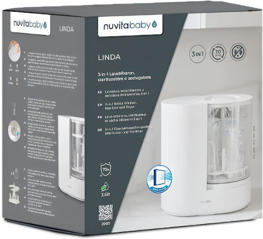 Nuvita Linda 2000 Electric Baby Sterilizer for 4 Baby Bottles NU-PPPF0023