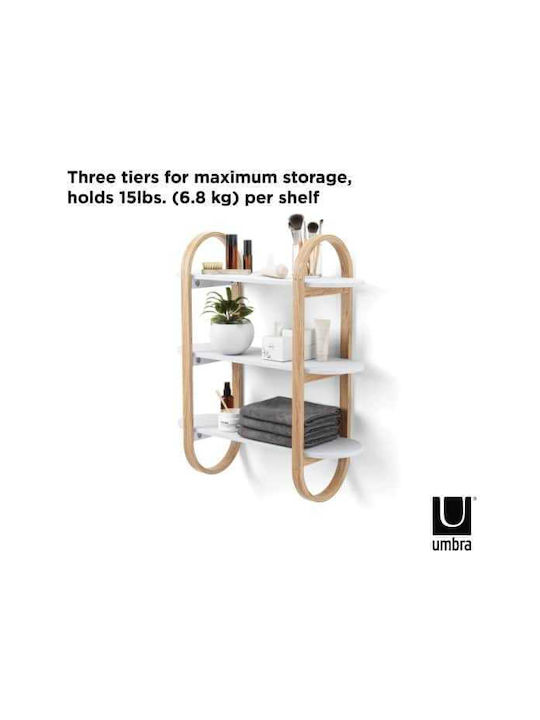 Bellwood Beige Bookcase 72x25x90cm