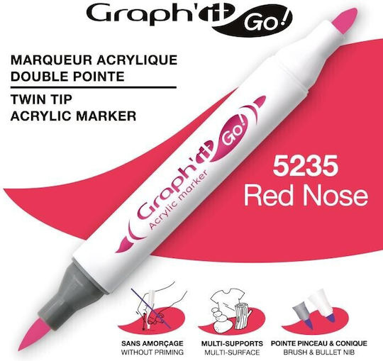 Graph' it Acrylmarker Red Nose