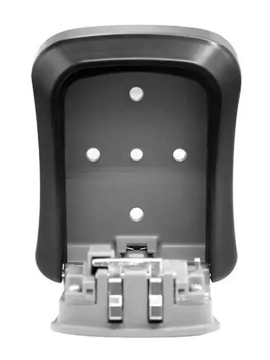 Tracer Wall-mounted Combination Key Holder Metallic with Combination Dial 20 Hooks 16x7.5x22cm