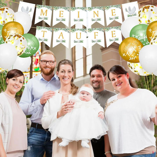 Zusammensetzung mit 24 Luftballons Zahlen Weiße
