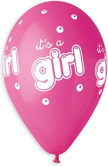 Latex Balloons It's a Girl Bubbles 25 Pieces