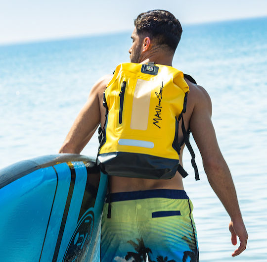 Maui & Sons Waterproof Bag Backpack Yellow