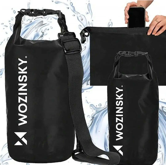 Wozinsky Водоустойчив Сак 10л Черен