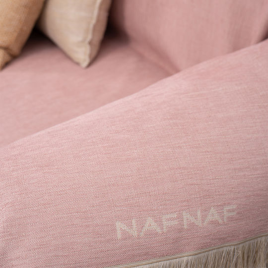 Naf Naf Highline Ριχτάρι Τριθέσιου Καναπέ Chenille 180x300εκ. Powder