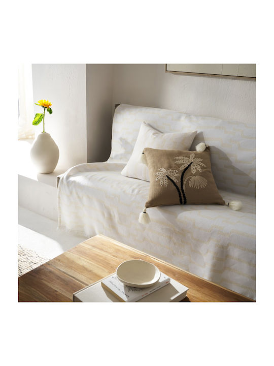 Gofis Home Clover Sofa Throw 180x250cm Polar White