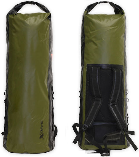 XDive Cariier Wasserdichte Tasche Rucksack mit einer Kapazität von 90 Litern Khaki